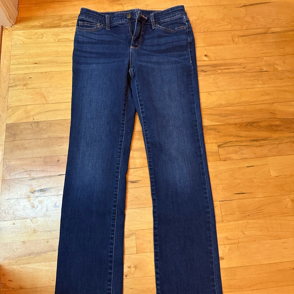 St. John's Bay Blue Straight Leg Jeans Classic Style